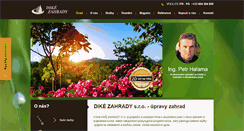 Desktop Screenshot of dike-zahrady.cz