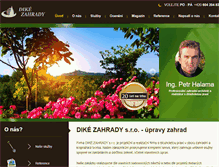 Tablet Screenshot of dike-zahrady.cz